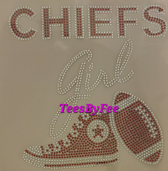 Chiefs girl - Rhinestones