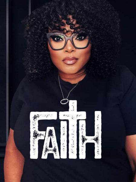 Faith (White Writing) Short Sleeve Tee