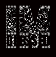 "I'm Blessed" Silver Rhinestones