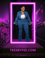 Plus Size Denim 2 Piece